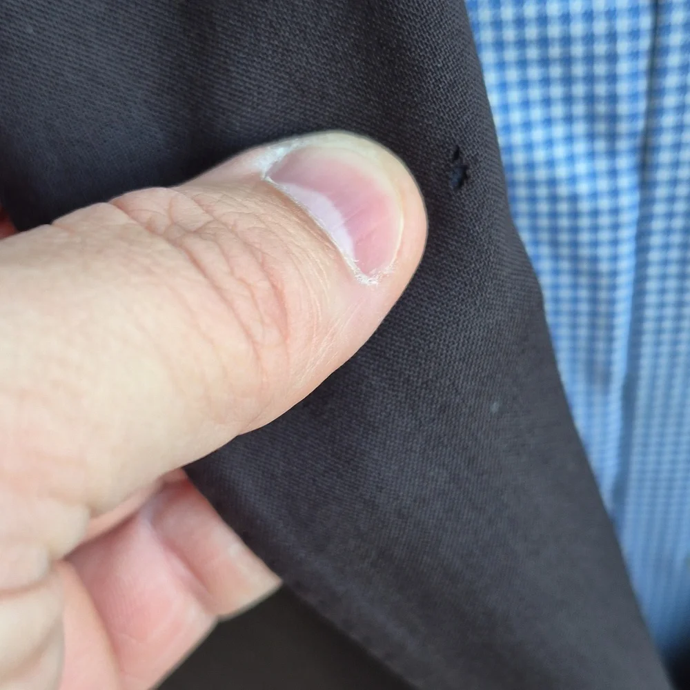 LOUIS VUITTON Uniformes Portugal Solid Dark‎ Brown Wool 44 L Mens Sport Coat